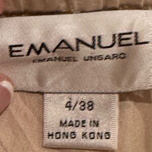 Emanuel Ungaro Cream Butterfly Pants